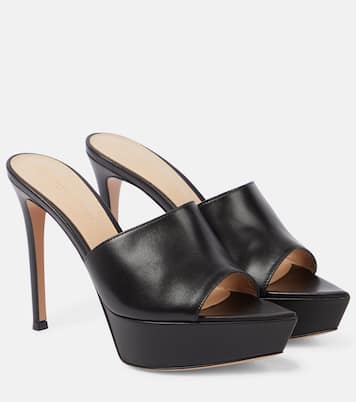 Betty point-toe leather mules | Gianvito Rossi