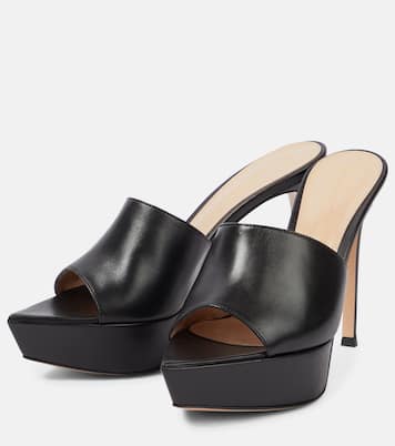 Betty point-toe leather mules | Gianvito Rossi