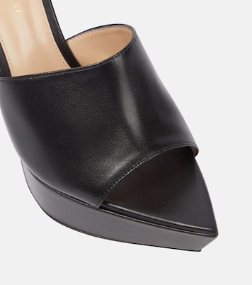 Betty point-toe leather mules | Gianvito Rossi
