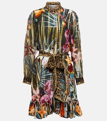 Verziertes Minikleid aus Seide | Camilla