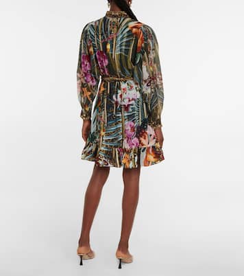 Verziertes Minikleid aus Seide | Camilla