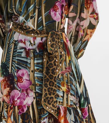Verziertes Minikleid aus Seide | Camilla