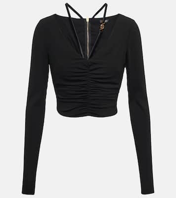 Ruched crop top | Versace