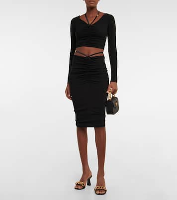 Ruched crop top | Versace