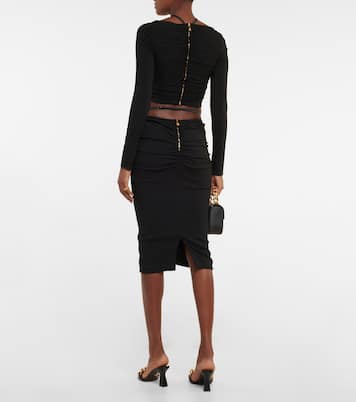 Ruched crop top | Versace