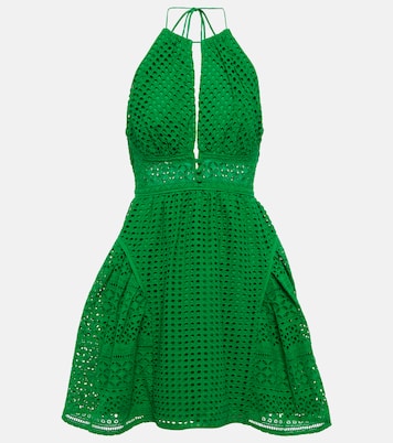 Minikleid aus Baumwolle mit Spitze | Self-Portrait