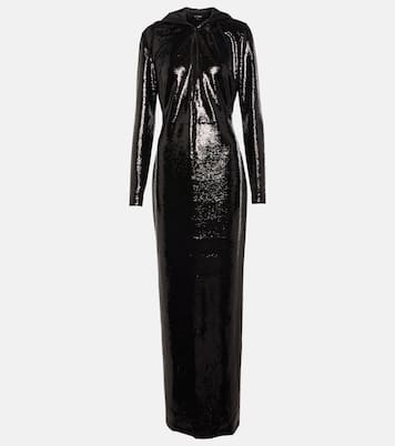 Sequin-embellished hooded gown | Tom Ford