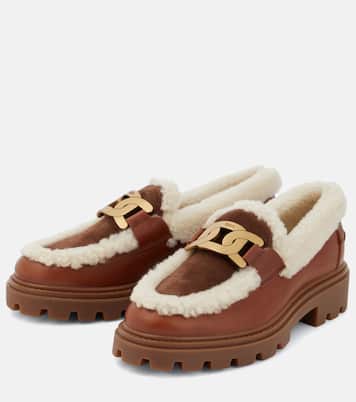 Loafers Kate aus Leder und Shearling | Tod's