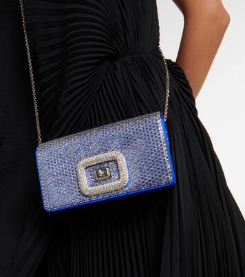 Borsa a spalla Viv' Choc in raso con cristalli | Roger Vivier