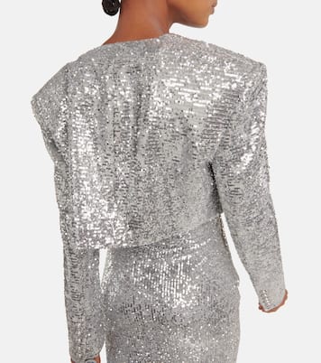 Cropped sequined blazer | Balmain