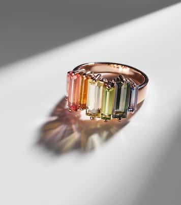 14kt rose gold ring with topazes | Suzanne Kalan