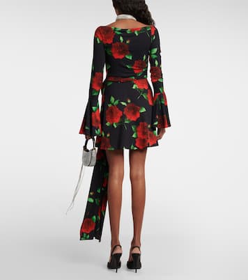 Floral ruched minidress | Magda Butrym