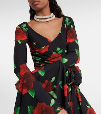 Floral ruched minidress | Magda Butrym