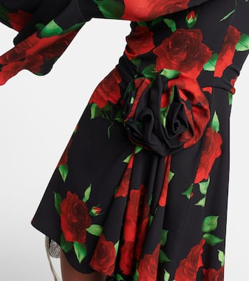 Floral ruched minidress | Magda Butrym