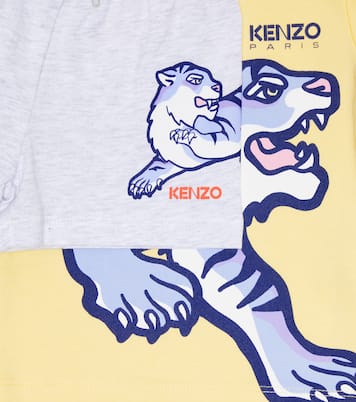 Baby - T-shirt e shorts in cotone con stampa | Kenzo Kids