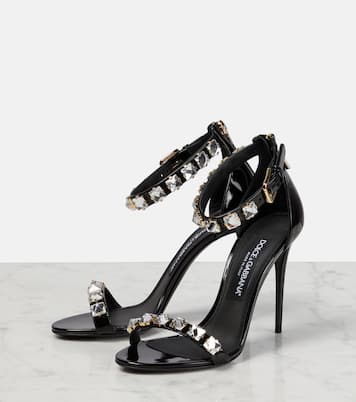 Verzierte Sandalen aus Lackleder | Dolce&Gabbana
