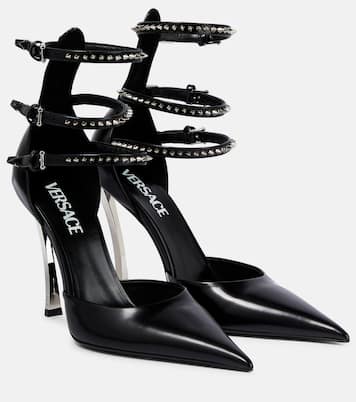 Verzierte Pumps Pin-Point aus Leder | Versace