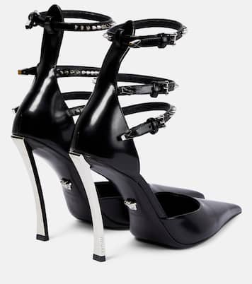 Verzierte Pumps Pin-Point aus Leder | Versace
