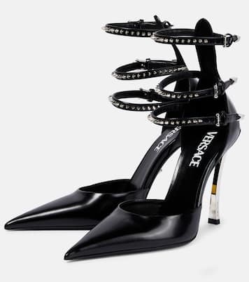 Verzierte Pumps Pin-Point aus Leder | Versace