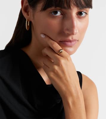 Ring Lenox Reign aus 18kt Gelbgold mit Emaille und Diamanten | Melissa Kaye