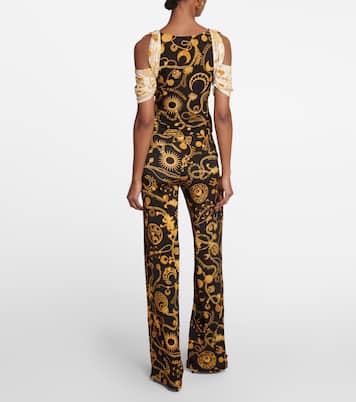 Draped printed cutout top | Marine Serre