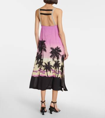 Printed midi dress | Palm Angels