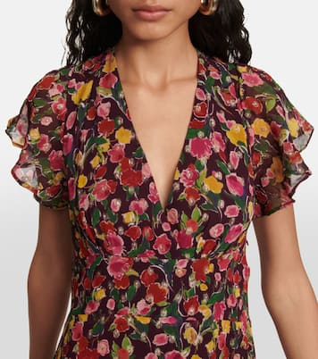Delicia floral georgette maxi dress | Rixo