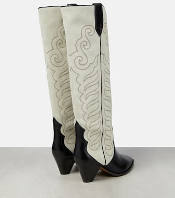 Bottines santiags Liela en cuir et daim | Isabel Marant