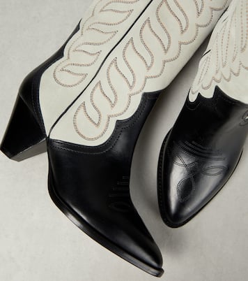 Bottines santiags Liela en cuir et daim | Isabel Marant
