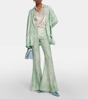 Mid-rise flared pants | Acne Studios