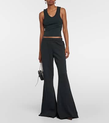 Cropped cotton jersey tank top | Entire Studios