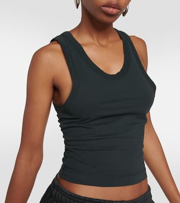 Cropped cotton jersey tank top | Entire Studios