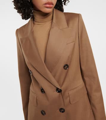 Double-breasted wool twill blazer | Max Mara