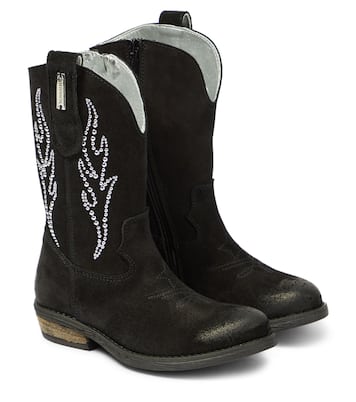 Stivali texani in suede | Monnalisa
