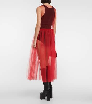 Maxikleid aus Tüll | Noir Kei Ninomiya
