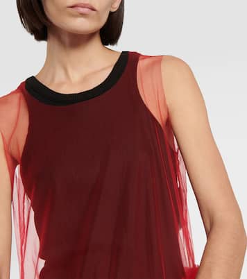 Maxikleid aus Tüll | Noir Kei Ninomiya