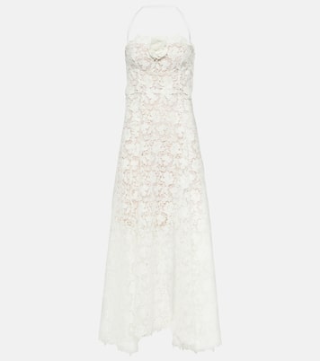 Vestido de fiesta de encaje de guipur | Oscar de la Renta