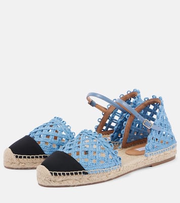 Sandales espadrilles Sunburst en raphia | Aquazzura