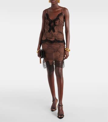 Minifalda Ramage Tattoo de encaje | Tom Ford