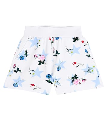 Shorts en mezcla de algodón floral | Monnalisa