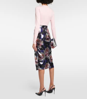 Gonna midi con paillettes | Dolce&Gabbana
