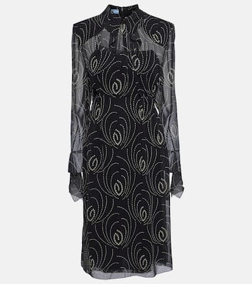 Robe chemise imprimée | Prada