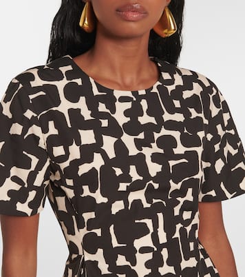 Callas printed cotton poplin midi dress | 'S Max Mara