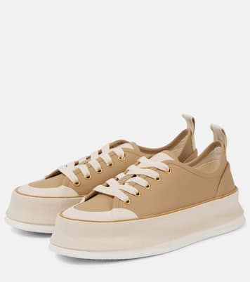 Leather platform sneakers | Max Mara