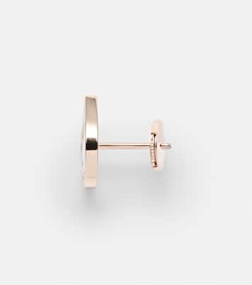 Boucle d'oreille unique Antifer en or rose 18 ct, turquoises et diamants | Repossi