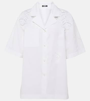 Besticktes Hemd aus Baumwollpopeline | Versace