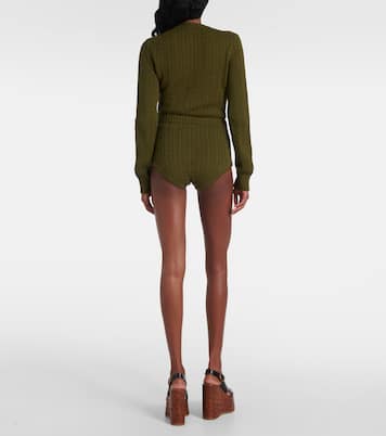 Shorts in misto cotone a trecce | Chloé