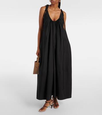 Cotton poplin maxi dress | CO