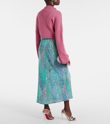 Falda midi Ardith de seda | Rixo