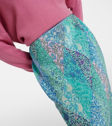 Falda midi Ardith de seda | Rixo